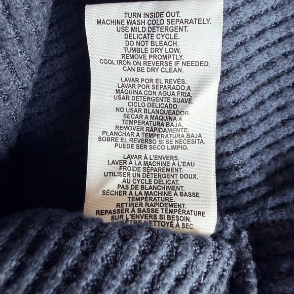 Rainforest Lounge Men's Soft Textured Hoodies TWO Size M Blue Beige Long Sleeve - Picture 7 of 8